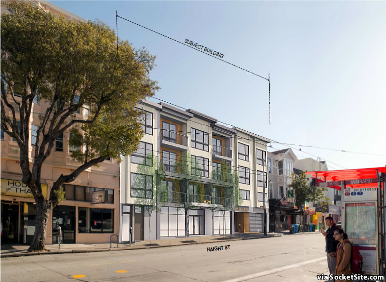 New Housing, Retail and Offices on Haight as Proposed