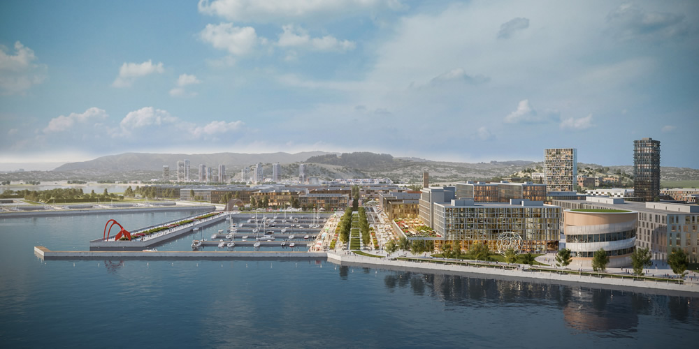 The New San Francisco Shipyard Wharf