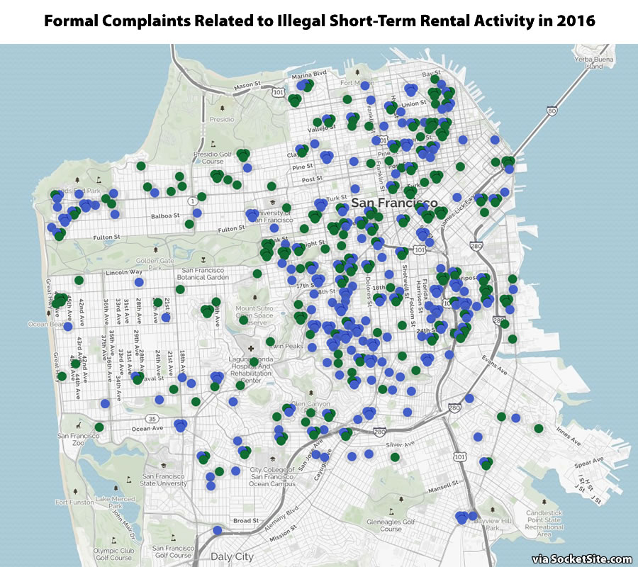 Complaints Related to Airbnb-ing in SF More Than Doubled Last Year