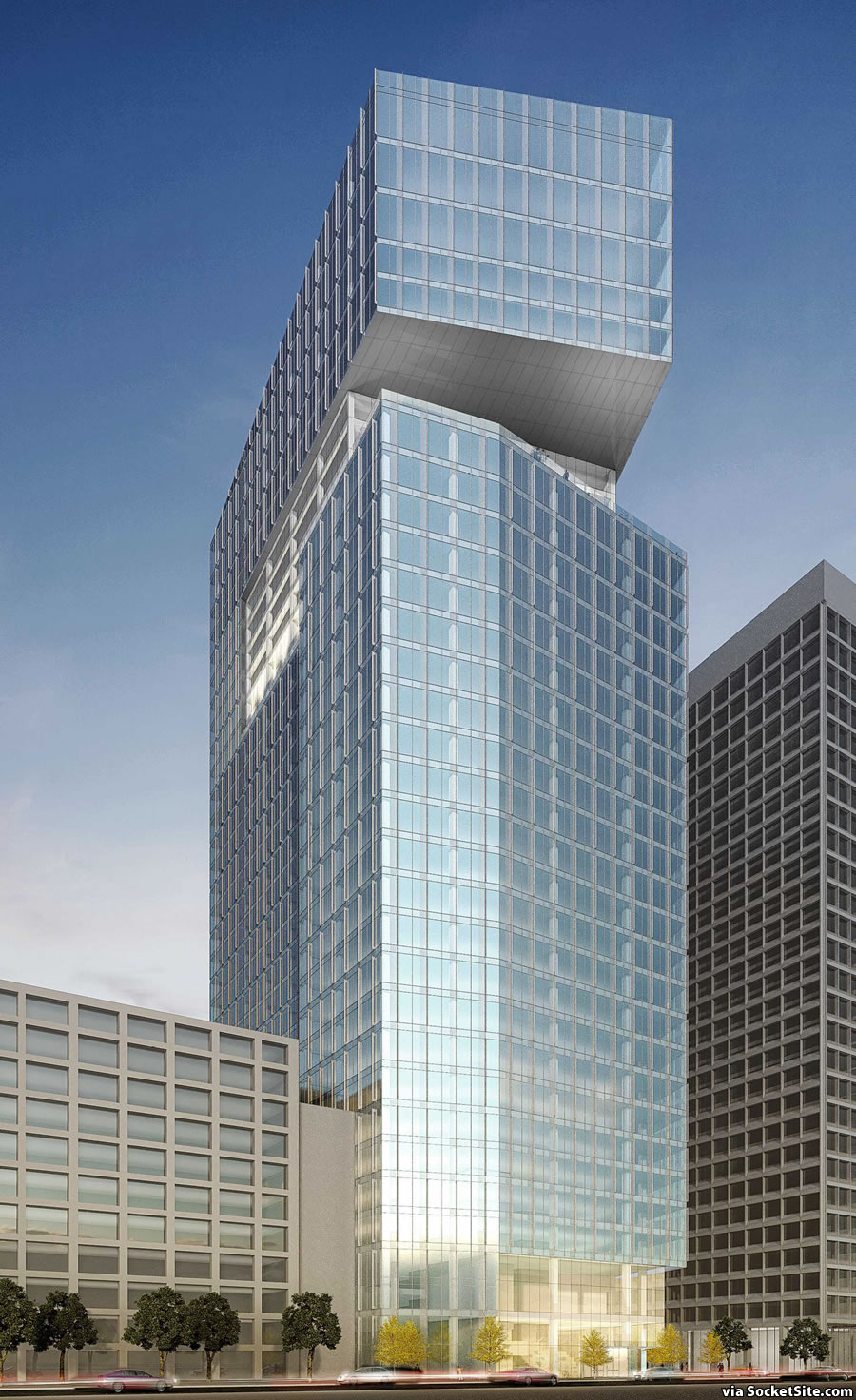 SocketSite™ | Proposed Oakland Tower Redesigned to Fit In