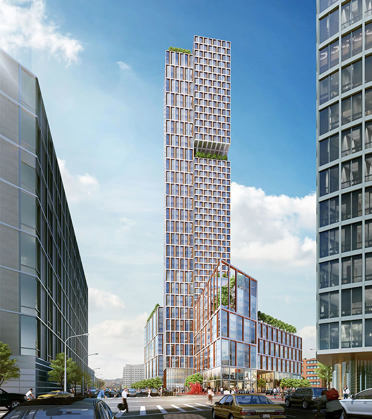 Plans for a Single, Taller 984-Unit Hub District Tower Picked