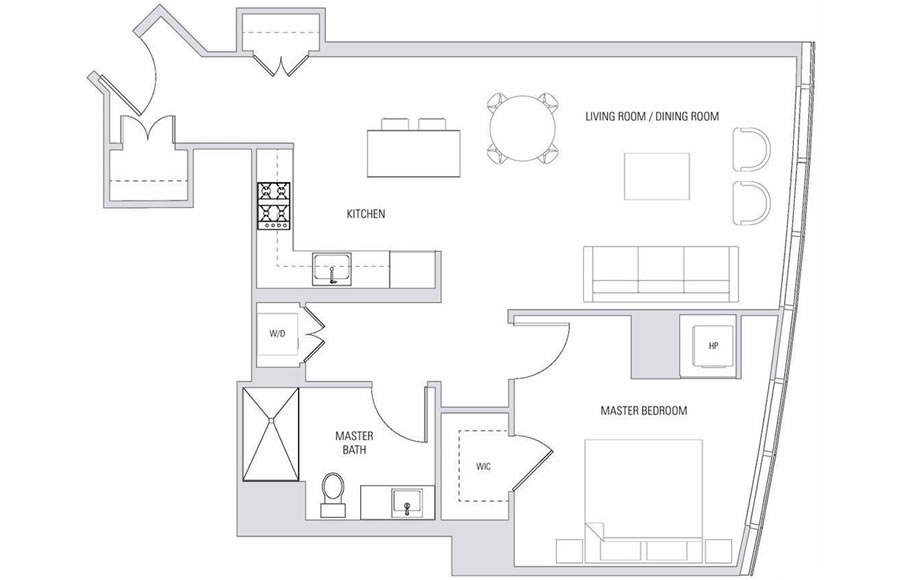 201 Folsom Street #18D - Floor Plan