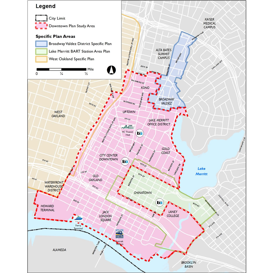 Downtown Oakland Specific Plan Area Map