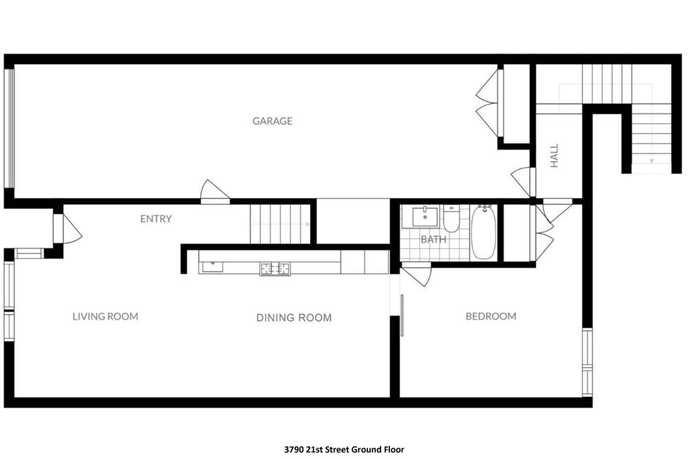 3790 21st Street - First Floor Plan