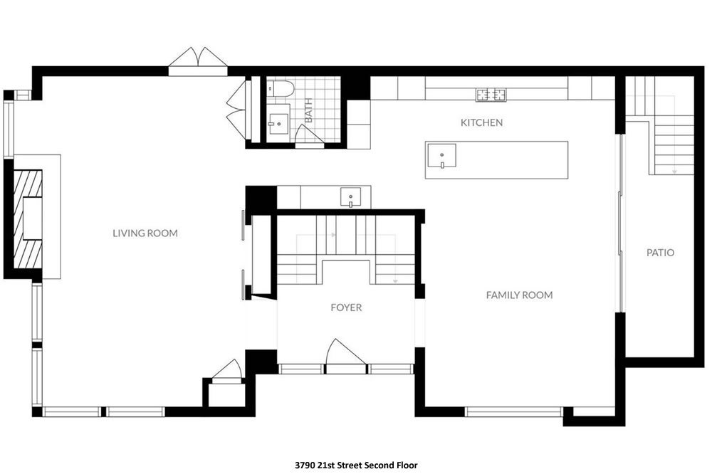 3790 21st Street - Second Floor Plan
