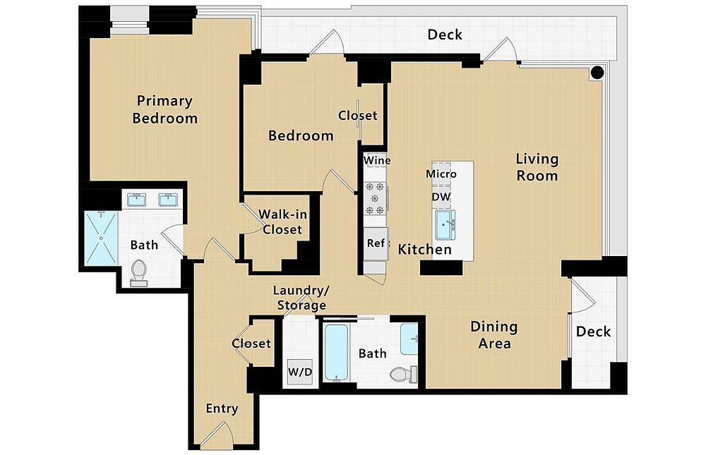 1450 Franklin #405 - Floor Plan