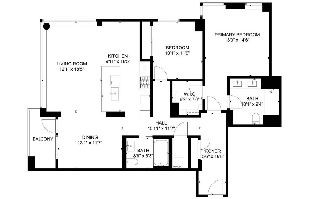 1450 Franklin #602 - Floor Plan